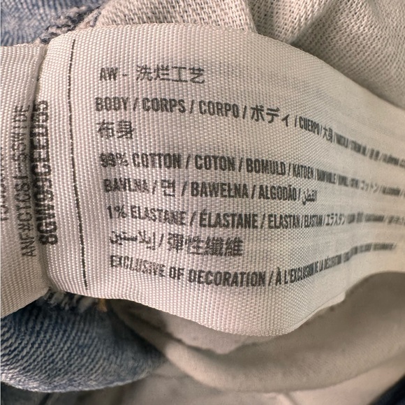 Abercrombie & Fitch Ultra High Rise 90s Straight Jean Criss-Cross Waist Size 29 - Picture 11 of 13